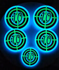 Custom Neon Glowing Laser Tag Party Buttons/Pins